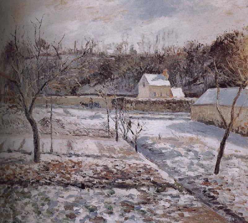 Camille Pissarro Snow Spain oil painting art